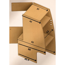 Miniature Meuble frigo pour VW T5/T6 – grande unité arrière avec rangement et espace réfrigérateur 50L N° 1