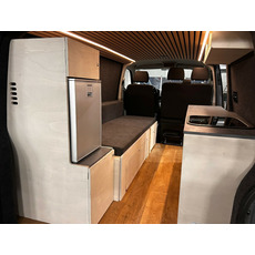 Miniature Meuble frigo pour VW T5/T6 – grande unité arrière avec rangement et espace réfrigérateur 50L N° 2