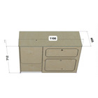 Miniature Pack complet aménagement - lit peigne avec matelas + meuble cuisine + meuble frigo N° 13