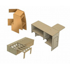 Miniature Pack complet aménagement - lit peigne avec matelas + meuble cuisine + meuble frigo N° 22