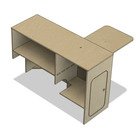 Miniature Pack complet aménagement - lit peigne avec matelas + meuble cuisine + meuble frigo N° 6
