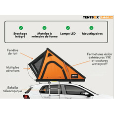 Miniature Tente de toit - CARGO 2.0 - VERT FORET - TentBox N° 9 Miniature Tente de toit - CARGO 2.0 - VERT FORET - TentBox N° 9