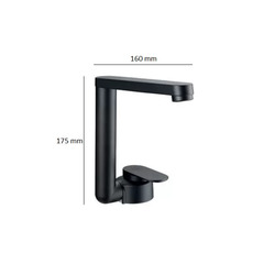 Miniature ROBINET MITIGEUR TWISTER NOIR - REICH - N° 1