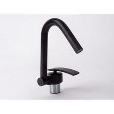 Miniature ROBINET MITIGEUR RABATTABLE NOIR - ARGO - N° 0