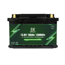 Miniature Batterie au lithium IA (sous siège) SERIES LiFePO4 12 V 100 Ah LN3 Smart BMS avec Bluetooth - IDEALAKKU N° 0