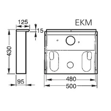Miniature Niche de protection thermique S 2200 pour encastrement - Gris titane - TRUMA N° 1 Miniature Niche de protection thermique S 2200 pour encastrement - Gris titane - TRUMA N° 1
