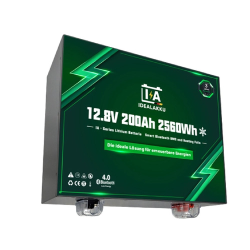 Batterie au lithium IA (sous siège) SERIES LiFePO4 12 V 200 Ah Smart BMS avec Bluetooth CHAUFFANTE- IDEALAKKU Batterie au lithium IA (sous siège) SERIES LiFePO4 12 V 200 Ah Smart BMS avec Bluetooth CHAUFFANTE- IDEALAKKU