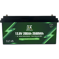 Miniature Batterie au lithium IB SERIES LiFePO4 12 V 200 Ah Smart BMS avec Bluetooth - IDEALAKKU N° 0