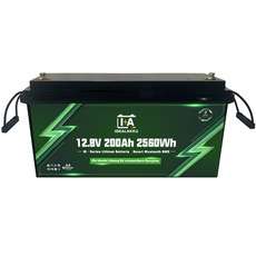 Miniature Batterie au lithium IB SERIES LiFePO4 12 V 200 Ah Smart BMS avec Bluetooth - IDEALAKKU N° 1