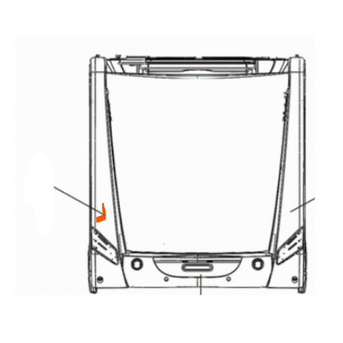 Colonne arrière gauche pour Challenger MAGEO 398EB de 2014 - TRIGANO Colonne arrière gauche pour Challenger MAGEO 398EB de 2014 - TRIGANO
