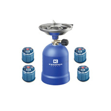 Miniature Réchaud à gaz portable + 4 CARTOUCHES - KEMPER N° 0