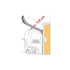 Miniature ATTENTION Produit Reconditionné JOINT ANTI-PLUIE RAIN GUARD S - Largeur 1.6cm, au mètre - FIAMMA N° 1