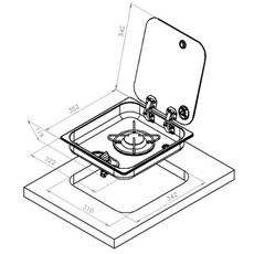 Miniature ATTENTION Produit Reconditionné Réchaud Cristal - 1 FEU - 338 x 238 mm - NOIR/ARGENT - CARBEST N° 1