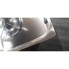 Miniature ATTENTION Produit Reconditionné Réchaud Cristal - 1 FEU - 338 x 238 mm - NOIR/ARGENT - CARBEST N° 3