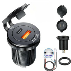 Miniature Prise charge rapide encastrable - USB + USB-C N° 1