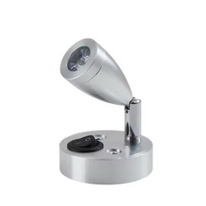 Miniature Lampe de lecture LED 12V avec interrupteur et tête orientable 360° - ARGENT - LUMIERE FROIDE N° 1
