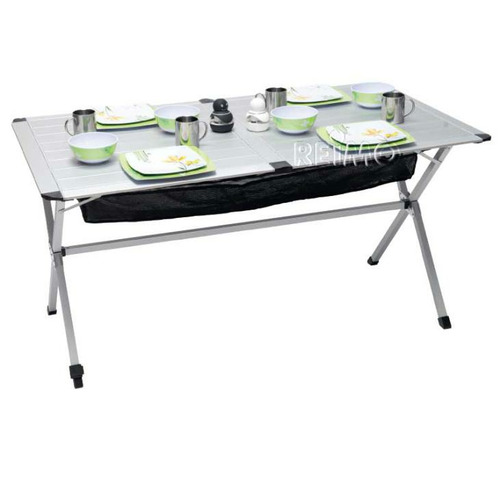 ATTENTION Produit Reconditionné TABLE ALU ENROULABLE TITAN SPACE 2 - 140x80x70cm - CAMP 4