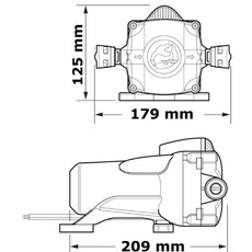 Miniature Pompe automatique 12 Volts 8 litres / minute - WHALE Watermaster - N° 1