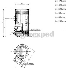 Miniature Poêle diesel "Siberia", 2 kW N° 2
