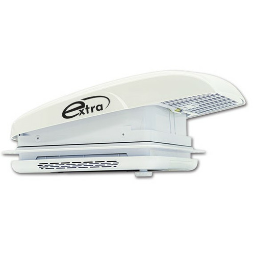 Lanterneau 40x40 motorisé avec ventilation intégrée, store et moustiquaire - BLANC - EXTRAFAN