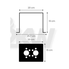 Miniature Support de montage pour chauffage suspendu 4KW - AUTOTERM N° 2