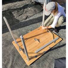 Miniature ATTENTION Produit Reconditionné Table de camping pliante Modèle Bambou valise - 120 x 72 cm - SOPLAIR N° 2