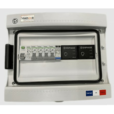 Miniature Coffret de protection AC 6kW - 2 x Q Relais monophasé - MadEnR N° 2