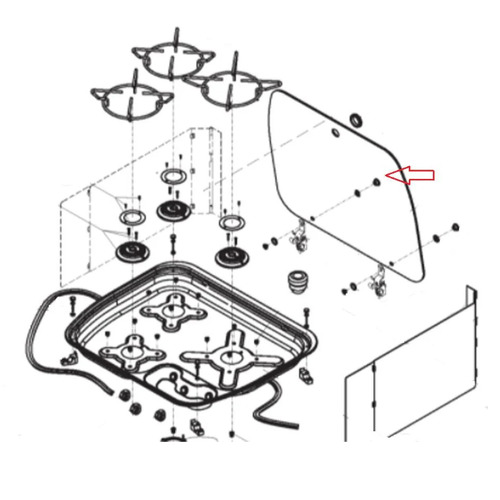 COUVERCLE VERRE - DOMETIC