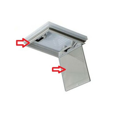 Miniature ATTENTION Produit Reconditionné Lanterneau à poignées - 40 x 40 cm avec moustiquaire - DECMO N° 0