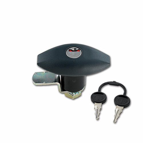 SERRURE PUSH TYPE A COURTE NOIRE 1051 AVEC BARILLET ET CLES - ZADI