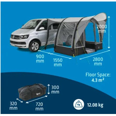 Miniature Auvent gonflable Sprint AIR - 280 x 145 x 200 - KAMPA N° 1