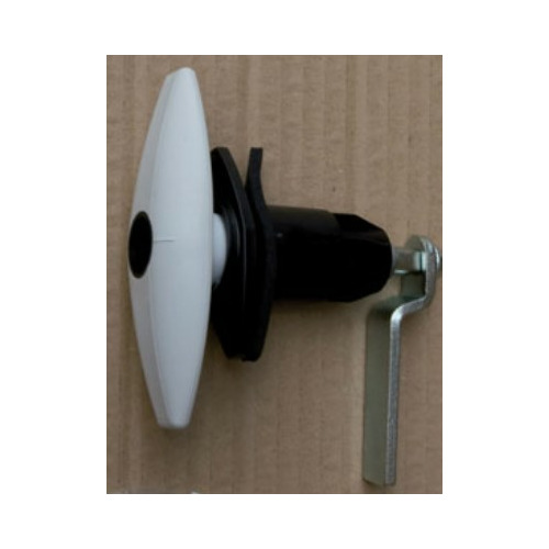  Serrure Push à Compression Longue Blanche RAL9003 - TRIGANO