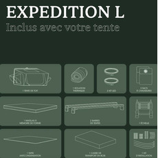 Miniature Tente de toit - EXPEDITION L - 3-4 places - GO OVERLAND N° 12