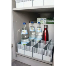 Miniature Organiseur de tiroir - Lot de 8 séparateurs - GRIS - PURE LIGHT MAXXI N° 1