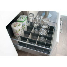 Miniature Organiseur de tiroir - Lot de 8 séparateurs - GRIS - PURE LIGHT MAXXI N° 3