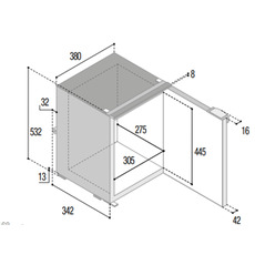 Miniature RÉFRIGÉRATEURS À COMPRESSION C42L NOIR SANS FREEZER - VITRIFRIGO N° 3