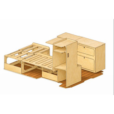 Miniature Pack meuble aménagement COZY pour -Volkswagen T5 (2003-2015) / Volkswagen T6 (2015-AUJOURD'HUI) N° 4