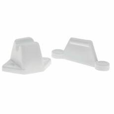 Miniature Arrêt de porte en plastique blanc N° 0 Miniature Arrêt de porte en plastique blanc N° 0