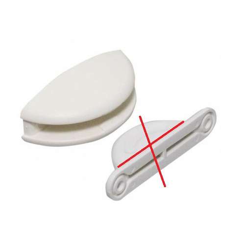ATTENTION Produit Reconditionné Blocage de porte extérieure entraxe femelle 42 mm/mâle 60 mm blanc - FAWO