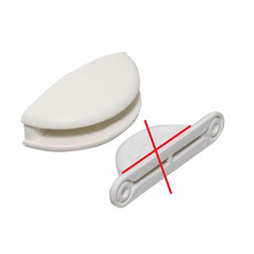 Miniature ATTENTION Produit Reconditionné Blocage de porte extérieure entraxe femelle 42 mm/mâle 60 mm blanc - FAWO N° 0