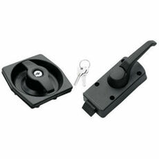 Miniature SERRURE CARRE DROITE A POIGNEE NOIR N° 0 Miniature SERRURE CARRE DROITE A POIGNEE NOIR N° 0