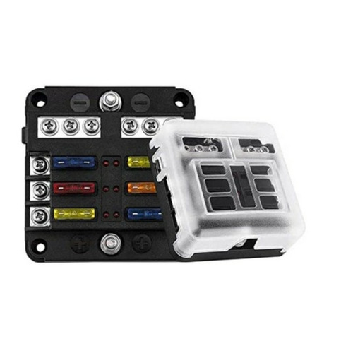 Porte fusible - 6 voies - 