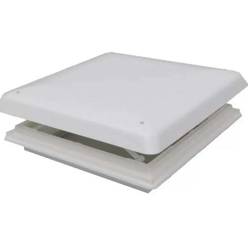 ATTENTION Produit Reconditionné Lanterneau à poignée avec capot translucide et cadre blanc 400 x 400 mm - CHANTAL