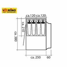 Miniature ATTENTION Produit Reconditionné AUVENT INDEPENDANT BIG VAN 3 - FOURGONS HAUTS N° 1