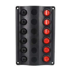 Miniature Tableau électrique Wave 6 interrupteurs - OSCULATI N° 0