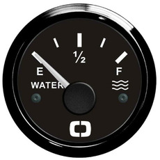 Miniature Jauge niveau d'eau 0-190 Ω ohm - Cadran noir/lunette noire - OSCULATI N° 0