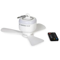 Miniature Lampe et Ventilateur de plafond nomade| 3 vitesses, Rechargeable & Télécommandé - CARBEST N° 0