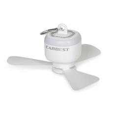 Miniature Lampe et Ventilateur de plafond nomade| 3 vitesses, Rechargeable & Télécommandé - CARBEST N° 5