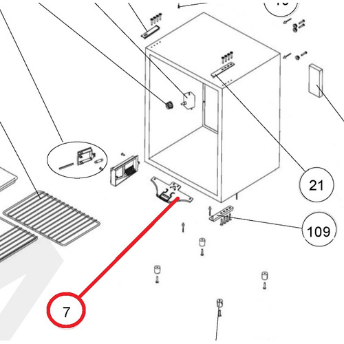 Couverture inférieur CRX N°7- DOMETIC