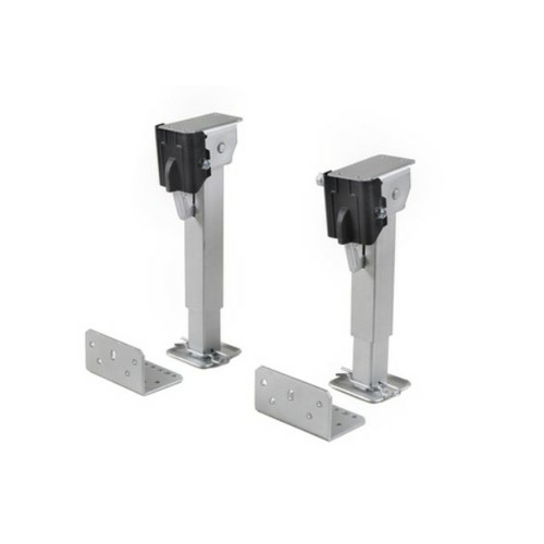 Lot de 2 Vérins de nivellement à manivelle - 29-46 cm - 500 kg - CARBEST 